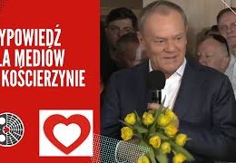 Wypowiedź dla mediów w Kościerzynie
