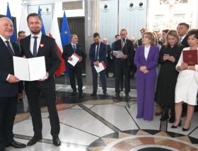 Poseł Aleksander Miszalski - Wręczenie zaświadczenia o wyborze 26 października 2023 roku.