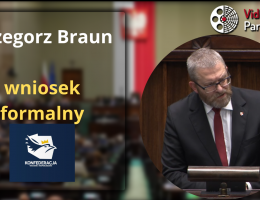 Poseł Grzegorz Braun - Wystąpienie z dnia 07 grudnia 2023 roku.