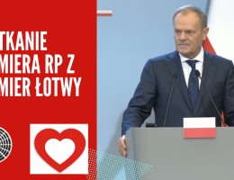 Spotkanie z mediami Premiera Donalda Tuska oraz Premier Łotwy Eviki Siliņy.