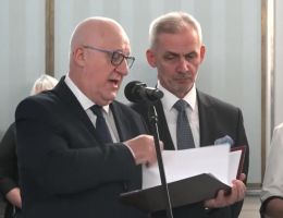 Poseł Bartosz Zawieja - Wręczenie zaświadczenia o wyborze 26 października 2023 roku.