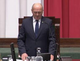 Poseł Michał Pyrzyk - Ślubowanie z dnia 13 listopada 2023 roku.