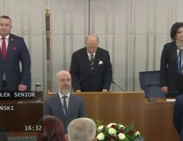 Senator Krzysztof Kwiatkowski - Ślubowanie z dnia 13 listopada 2023 roku.