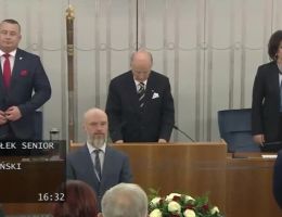 Senator Marek Pęk - Ślubowanie z dnia 13 listopada 2023 roku.