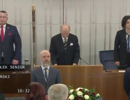 Senator Tomasz Lenz - Ślubowanie z dnia 13 listopada 2023 roku.