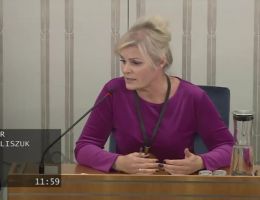 Senator Ewa Kaliszuk - Wystąpienie z dnia 30 listopada 2023 roku.