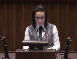 Posłanka Alicja Łepkowska-Gołaś - Oświadczenie z dnia 21 lutego 2024 roku.