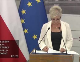 Senator Ewa Kaliszuk - Wystąpienie z dnia 11 lipca 2024 roku.