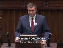 Poseł Marcin Porzucek - Wystąpienie z dnia 16 stycznia 2024 roku.