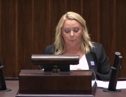 Posłanka Iwona Hartwich - Wystąpienie z dnia 13 września 2024 roku.