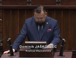 Poseł Dominik Jaśkowiec - Wystąpienie z dnia 27 września 2024 roku.