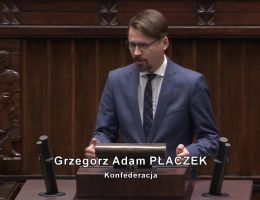 Poseł Grzegorz Adam Płaczek - Wystąpienie z dnia 20 listopada 2024 roku.