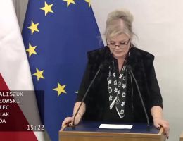 Senator Ewa Kaliszuk - Wystąpienie z dnia 08 stycznia 2025 roku.