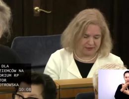 Senator Jolanta Piotrowska - Wystąpienie z dnia 13 marca 2025 roku.