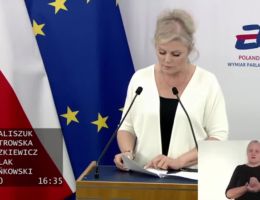 Senator Ewa Kaliszuk - Wystąpienie z dnia 14 maja 2025 roku.