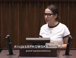 Posłanka Alicja Łepkowska-Gołaś - Wystąpienie z dnia 25 lipca 2025 roku.